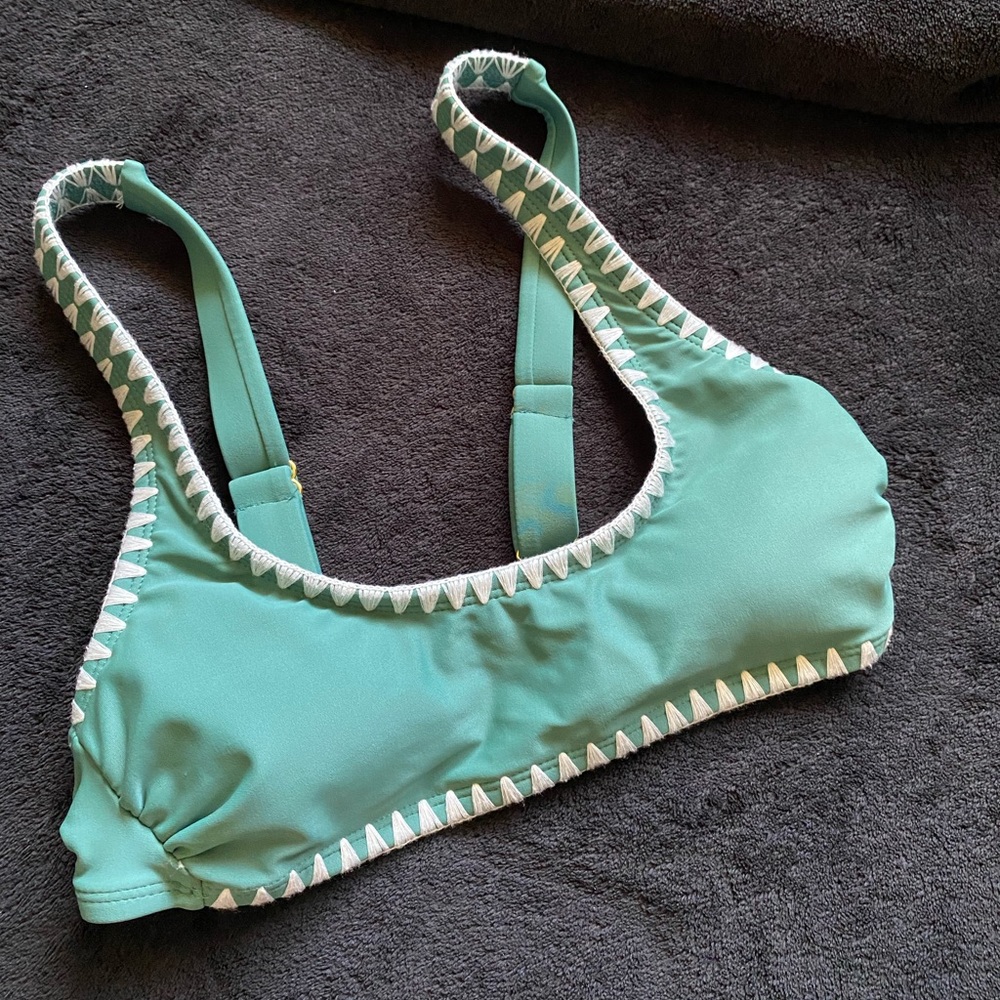Teal bikini top